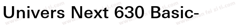 Univers Next 630 Basic字体转换
